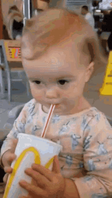 Baby Drinks Soda Baby Drinks Cola GIF - Baby Drinks Soda Baby Drinks Cola Baby GIFs