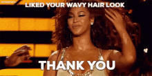 Wavy Hair Indique Hair GIF - Wavy Hair Indique Hair Thank You GIFs