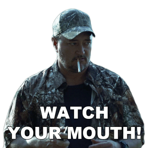 Watch Your Mouth Carl Sticker - Watch Your Mouth Carl Tales Stickers
