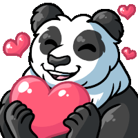 Giantpanda Pandaolove Sticker - Giantpanda Panda Pandaolove Stickers