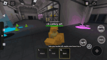 a screen shot of a video game with a cat named ck catkey art