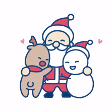 christmas winter santa merrychristmas hug