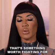 That'S Something Worth Fighting For Vanessa Rider GIF - That'S Something Worth Fighting For Vanessa Rider Basketball Wives GIFs