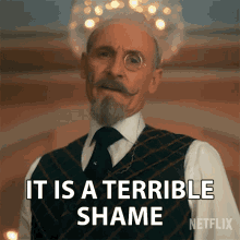 it is a terrible shame reginald hargreeves colm feore the umbrella academy pitiful