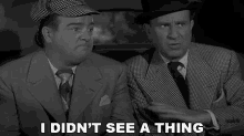I Didnt See A Thing Lou Francis GIF - I Didnt See A Thing Lou Francis Abbott And Costello Meet The Invisible Man GIFs