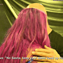 Sasha Banks No GIF - Sasha Banks No Keep Your Damn Head Up High GIFs