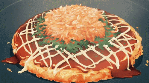 Okonomiyaki Japanese Food GIF - Okonomiyaki Japanese Food Anime Food -  Discover & Share GIFs