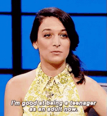 Late Bloomer GIF - Jenny Slate Im Good At Being A Teenager As An Adult Late GIFs