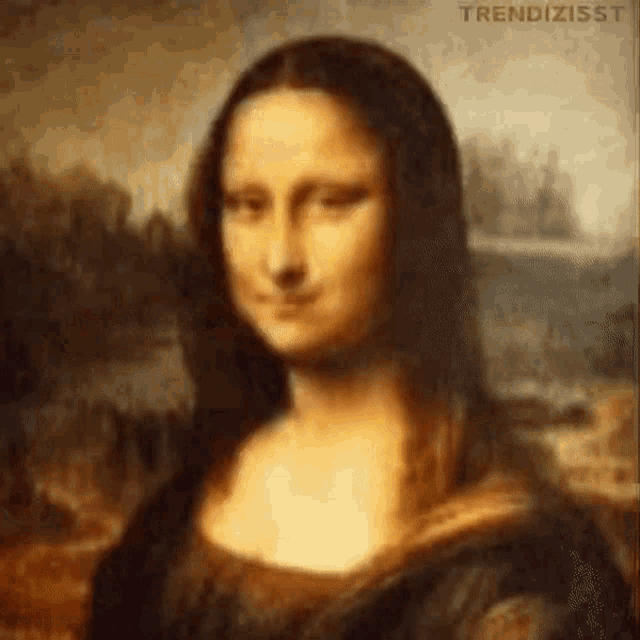 Make Face Mona Lisa GIF - Make Face Mona Lisa Funny Face - Discover