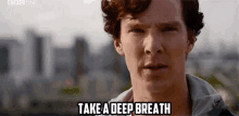 Yes Sherlock GIF - Sherlock Holmes Benedict Cumberbatch Deep Breath GIFs