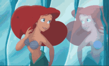 The Little Mermaid Mermaid GIF - The Little Mermaid Mermaid Red Mermaid GIFs
