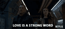 Love Is A Strong Word Molly Parker GIF - Love Is A Strong Word Molly Parker Maureen Robinson GIFs