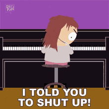 I Told You To Shut Up Shelly Marsh GIF - I Told You To Shut Up Shelly Marsh South Park GIFs