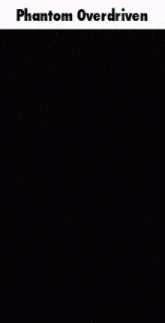 a red background with the words phantom overdriven written on it