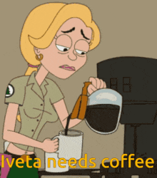 Iveta Needs Coffee GIF - Iveta Needs Coffee GIFs