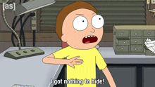 I Got Nothing To Hide Morty GIF - I Got Nothing To Hide Morty Rick And Morty GIFs