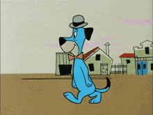 Hanna Barbera Huckleberry Hound GIF - Hanna Barbera Huckleberry Hound Walking GIFs