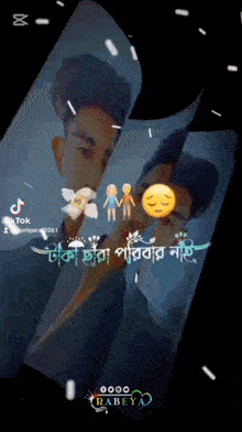 a tiktok video of a man holding a doll
