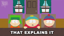That Explains It Eric Cartman GIF - That Explains It Eric Cartman Stan Marsh GIFs