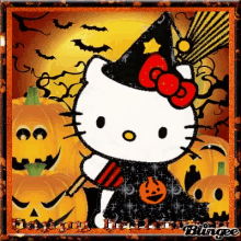 Happy Halloween Hello Kitty GIF
