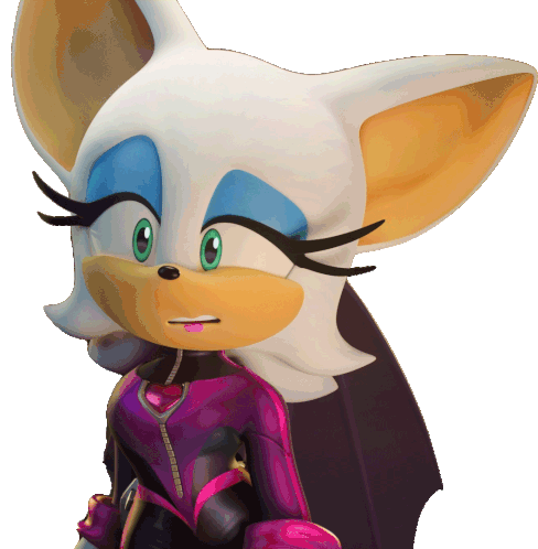 Dumbfounded Rouge The Bat Sticker - Dumbfounded Rouge The Bat Sonic Prime Stickers