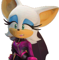 Dumbfounded Rouge The Bat Sticker - Dumbfounded Rouge The Bat Sonic Prime Stickers