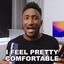 I Feel Pretty Comfortable Marques Brownlee GIF - I Feel Pretty Comfortable Marques Brownlee I Feel Quite At Ease GIFs
