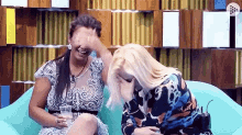 Elettra And Carapolla Ashamed GIF - Elettra And Carapolla Ashamed Laughing GIFs