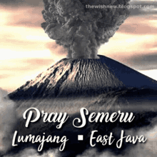 pray semeru praying pray indonesia mount semeru