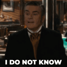 I Do Not Know Terrence Meyers GIF - I Do Not Know Terrence Meyers Murdoch Mysteries GIFs