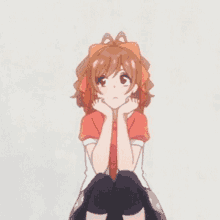 Anime Anime Girl GIF - Anime Anime Girl Looking Back And Forth GIFs