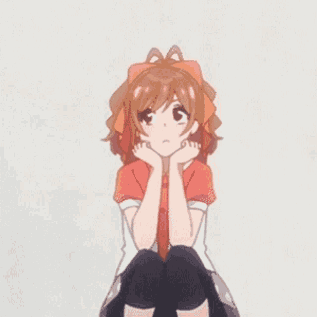 Anime Anime Girl GIF - Anime Anime Girl Looking Back And Forth - Discover &  Share GIFs