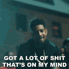 Got A Lot Of Shit Thats On My Mind Pnb Rock GIF - Got A Lot Of Shit Thats On My Mind Pnb Rock Aftermath Song GIFs