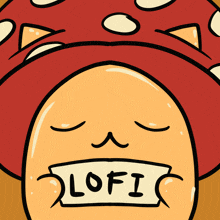 Lofi Mushroom Cat GIF - Lofi Mushroom Cat Mush Mush GIFs