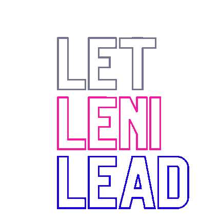Let Leni Lead Leni For President Sticker - Let Leni Lead Leni Leni For President Stickers