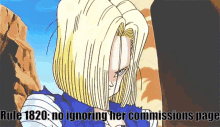 android18 dragon ball z rule anime 18