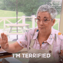 Im Terrified Rosemary GIF - Im Terrified Rosemary The Great Canadian Baking Show GIFs
