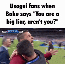 usagui fans when baku says " you are a big liar aren t you "