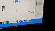 a computer screen with the word molly on the bottom left