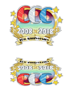 a logo for the 10th anniversary of ccc