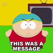 This Was A Message From God Eric Cartman GIF - This Was A Message From God Eric Cartman South Park GIFs