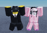 a man and a woman are standing next to each other
