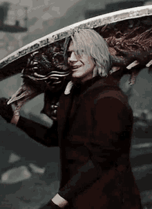 Devil May Cry Sword GIF - Devil May Cry Sword Smirk GIFs