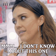 Mmm I Dont Know About This One Jessica Alba GIF - Mmm I Dont Know About This One Jessica Alba Beauty Haul GIFs