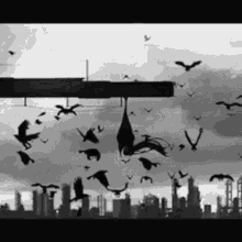 crows hanging