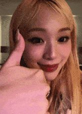 Gahyeon Dreamcatcher GIF - Gahyeon Dreamcatcher Thumbs Up GIFs