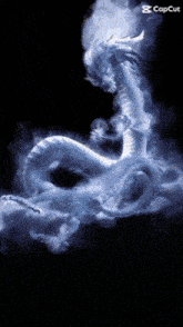 a picture of a dragon with smoke coming out of it and the caption copcut