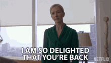 I Am So Delighted That Youre Back Glad To See You GIF - I Am So Delighted That Youre Back Glad To See You Welcome Back GIFs