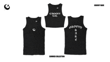 a black tank top that says groovy gal on the front