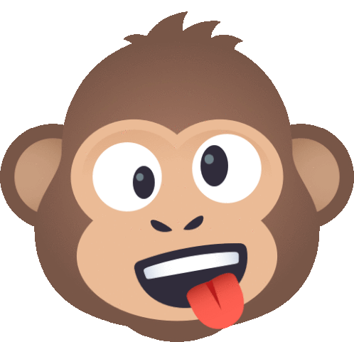 Wacky Face Monkey Monkey Sticker - Wacky Face Monkey Monkey Joypixels Stickers